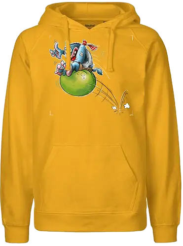 Hüpfball. - Monster, Monsta, Hüpfball - Fairtrade Hoodie