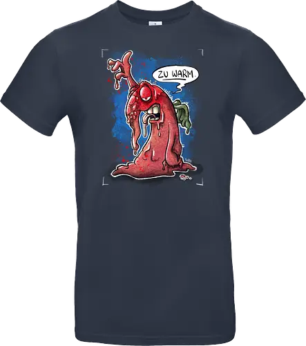 Zu warm. - Monsta, Monster, Hitze, Sommer, warm - Standard T-Shirt