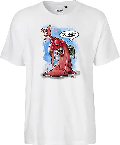 Zu warm. - Monsta, Monster, Hitze, Sommer, warm - Fairtrade T-Shirt