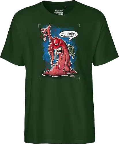 Zu warm. - Monsta, Monster, Hitze, Sommer, warm - Fairtrade T-Shirt