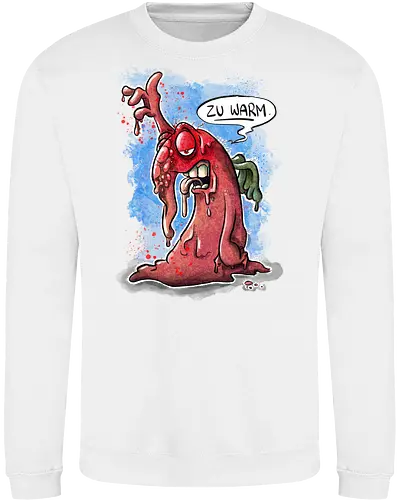 Zu warm. - Monsta, Monster, Hitze, Sommer, warm - Sweatshirt