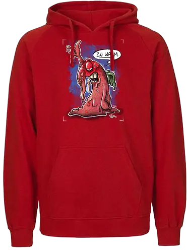 Zu warm. - Monsta, Monster, Hitze, Sommer, warm - Fairtrade Hoodie