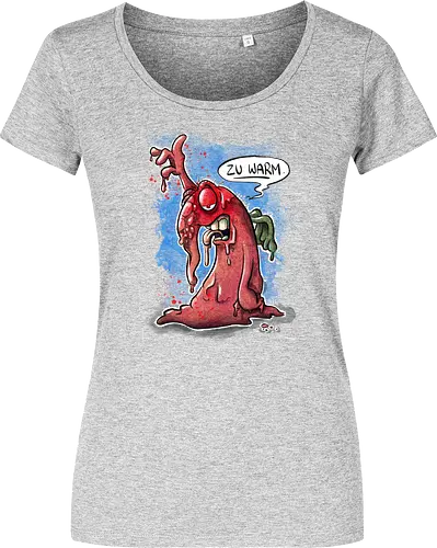 Zu warm. - Monsta, Monster, Hitze, Sommer, warm - Women T-Shirt