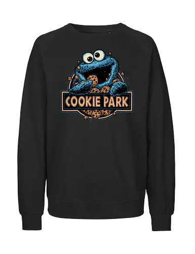 Welcome to Cookie Park - TV show, TV series, kids, monster, muppet, character, cookies, cute, puppet - Fairtrade Sweatshirt