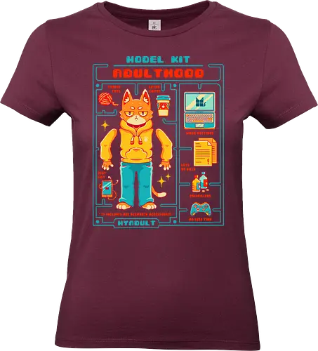 MODEL KIT: ADULTHOOD - model kit, millennials, retro, vintage, gamer, adulthood - Standard T-Shirt (Women)