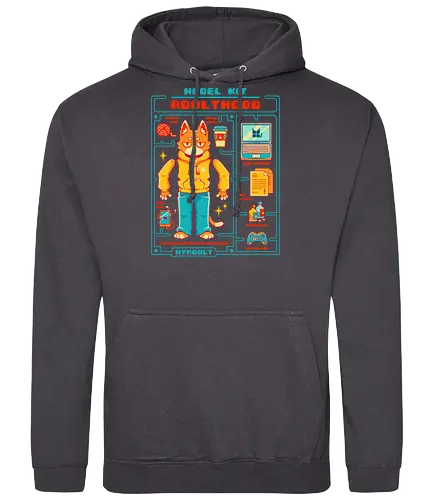 MODEL KIT: ADULTHOOD - model kit, millennials, retro, vintage, gamer, adulthood - Standard Hoodie