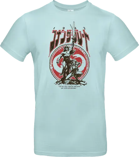 High Adventure 1982 - conan, retro, movie, 80s, warrior, japan, demonigote - Standard T-Shirt