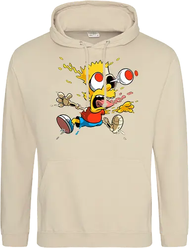 Freaky Junge - Kreatur des Chaos - freaky boy, gelbe kreatur, horror kunst, creepy cartoon, skelett kunst, body horror, seltsame kreatur, dark cartoon, surreal art, creepy art, monster design, horror cartoon, seltsamer charakter, schwarzer humor, geek art - Standard Hoodie