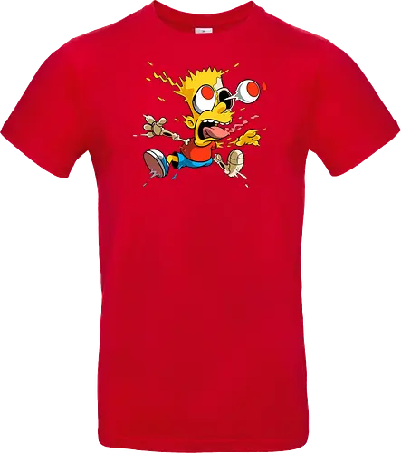 Freaky Junge - Kreatur des Chaos - freaky boy, gelbe kreatur, horror kunst, creepy cartoon, skelett kunst, body horror, seltsame kreatur, dark cartoon, surreal art, creepy art, monster design, horror cartoon, seltsamer charakter, schwarzer humor, geek art - Standard T-Shirt