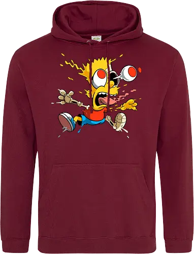 Freaky Junge - Kreatur des Chaos - freaky boy, gelbe kreatur, horror kunst, creepy cartoon, skelett kunst, body horror, seltsame kreatur, dark cartoon, surreal art, creepy art, monster design, horror cartoon, seltsamer charakter, schwarzer humor, geek art - Standard Hoodie