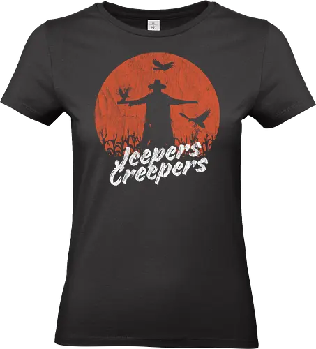 You have beautiful eyes! - jeepers creepers, eyes, horror movie, jeepers, raven, scarecrow, vintage, beatngu - Standard T-Shirt (Women)