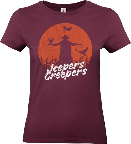 You have beautiful eyes! - jeepers creepers, eyes, horror movie, jeepers, raven, scarecrow, vintage, beatngu - Standard T-Shirt (Women)