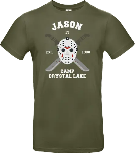 Jason Voorhees - Crystal Lake - friday the 13th, jason voorhees, crystal lake, jason, halloween, horror movie, horror, jason voorhees mask - Standard T-Shirt