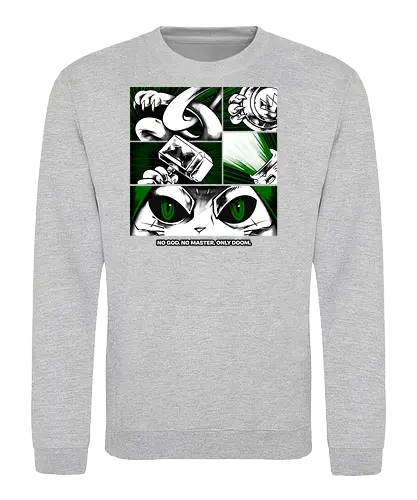 return of catvengers  - cat, meow, kitty, fun, avenger, drdoom, doomsday, cartoon, fantastic, hoomanlover, catlover - Sweatshirt