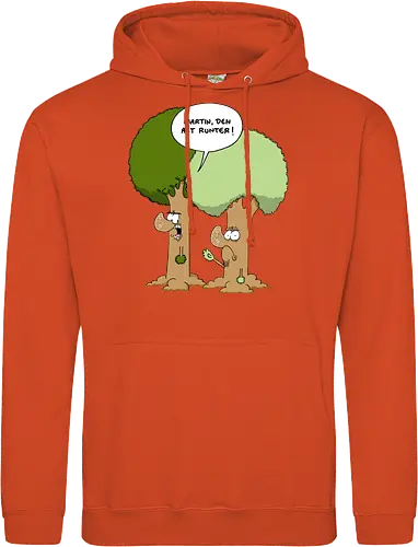 Den Ast runter - Baum, Bäume, Martin, Wald, Ruthe, Comic, Cartoon - Standard Hoodie