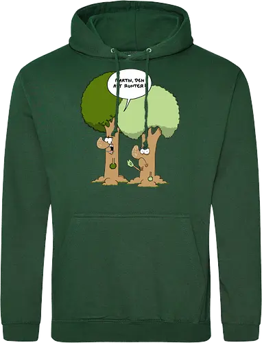 Den Ast runter - Baum, Bäume, Martin, Wald, Ruthe, Comic, Cartoon - Standard Hoodie