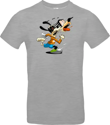 Freaky Tollpatschiger Hund - Cartoon Horror Underground Art - freaky tollpatschiger Hund Art, Cartoon Horror Underground, tollpatschiger Hund dunkles Shirt, Horror Cartoon Spiralaugen, Hund Skelett Gesicht Art, Goofy, dunkles oranges Pop Art, alternativer freaky Hund Charakter, verrückte Cartoon Mode, chaotischer Hund Streifen Art, Underground dunkles Geek, Horror Nostalgie klassischer Cartoon, Punk Hund Cartoon, alternative Cartoon Shirt, dunkle Retro Hund Art, chaotischer oranger Cartoon - Standard T-Shirt
