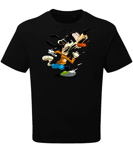 Freaky Tollpatschiger Hund - Cartoon Horror Underground Art - freaky tollpatschiger Hund Art, Cartoon Horror Underground, tollpatschiger Hund dunkles Shirt, Horror Cartoon Spiralaugen, Hund Skelett Gesicht Art, Goofy, dunkles oranges Pop Art, alternativer freaky Hund Charakter, verrückte Cartoon Mode, chaotischer Hund Streifen Art, Underground dunkles Geek, Horror Nostalgie klassischer Cartoon, Punk Hund Cartoon, alternative Cartoon Shirt, dunkle Retro Hund Art, chaotischer oranger Cartoon - Oversize T-Shirt
