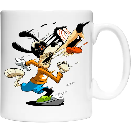 Freaky Tollpatschiger Hund - Cartoon Horror Underground Art - freaky tollpatschiger Hund Art, Cartoon Horror Underground, tollpatschiger Hund dunkles Shirt, Horror Cartoon Spiralaugen, Hund Skelett Gesicht Art, Goofy, dunkles oranges Pop Art, alternativer freaky Hund Charakter, verrückte Cartoon Mode, chaotischer Hund Streifen Art, Underground dunkles Geek, Horror Nostalgie klassischer Cartoon, Punk Hund Cartoon, alternative Cartoon Shirt, dunkle Retro Hund Art, chaotischer oranger Cartoon - Cup