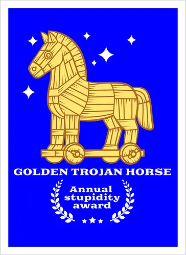 Annual award - Trojan horse, Odysseus, Troja, Odyssey - Artprint