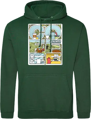 Coffee Bold - Coffee, Lettering - Standard Hoodie