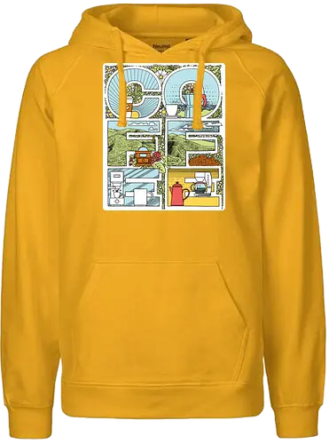 Coffee Bold - Coffee, Lettering - Fairtrade Hoodie