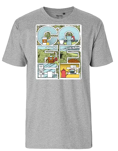 Coffee Bold - Coffee, Lettering - Fairtrade T-Shirt