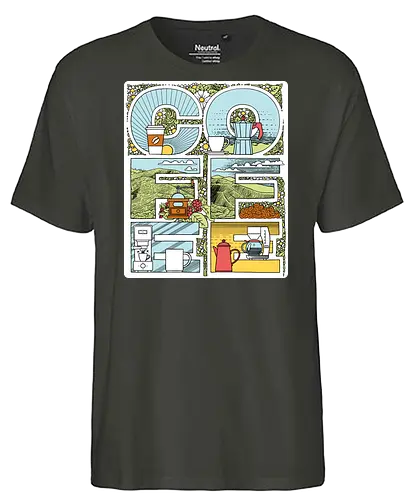 Coffee Bold - Coffee, Lettering - Fairtrade T-Shirt
