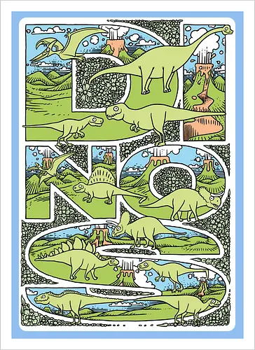Dinos - Dinos, Dinosaurs - Artprint