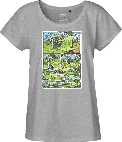 Dinos - Dinos, Dinosaurs - Fairtrade Girl Shirt