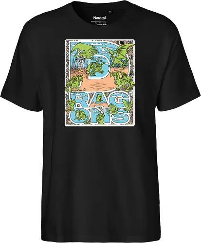 Dragon vibes - Dragons, Fantasy - Fairtrade T-Shirt