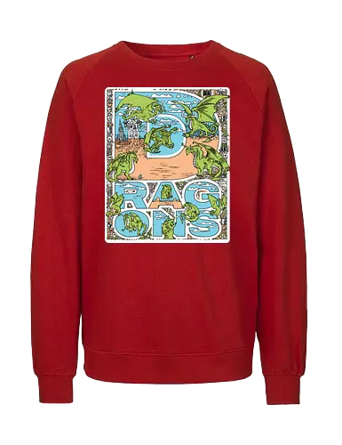 Dragon vibes - Dragons, Fantasy - Fairtrade Sweatshirt