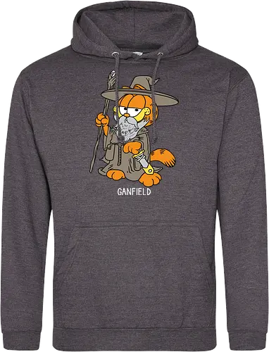 Ganfield - Orange Cat, Wizard, LOTR, Tolkien - Standard Hoodie