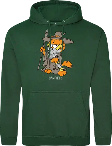 Ganfield - Orange Cat, Wizard, LOTR, Tolkien - Standard Hoodie