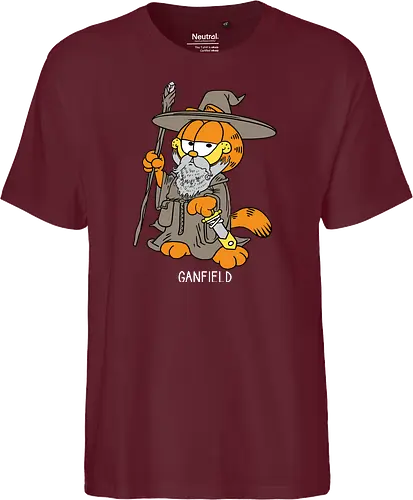 Ganfield - Orange Cat, Wizard, LOTR, Tolkien - Fairtrade T-Shirt