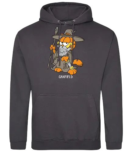 Ganfield - Orange Cat, Wizard, LOTR, Tolkien - Standard Hoodie