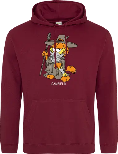Ganfield - Orange Cat, Wizard, LOTR, Tolkien - Standard Hoodie