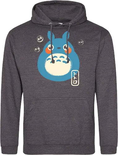 My Cute Neighbor - japanese, japan, anime, anime inspired, funny, fantasy, cute, cute creature, animals, spirit, forest spirit, cute, whimsical, kawaii, movie - Standard Hoodie