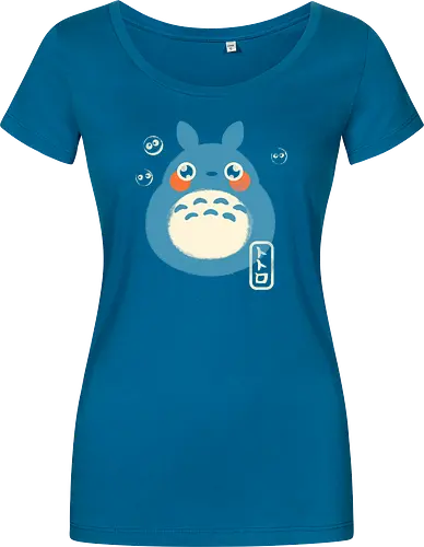 My Cute Neighbor - japanese, japan, anime, anime inspired, funny, fantasy, cute, cute creature, animals, spirit, forest spirit, cute, whimsical, kawaii, movie - Women T-Shirt