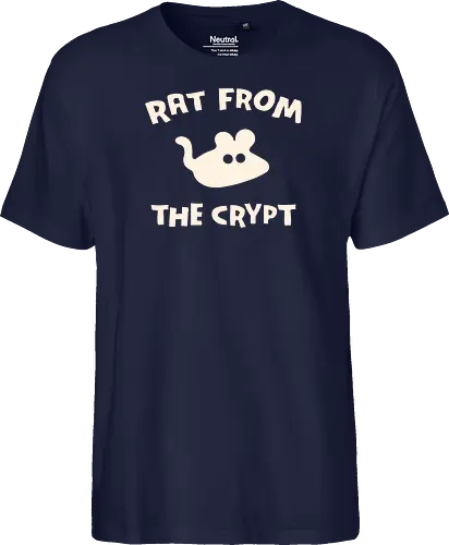 Rat From The Crypt - horror, halloween, creepy, scary, rat, maouse, animals, pets, spooky, retro, punk, funny, dark humor, cute - Fairtrade T-Shirt