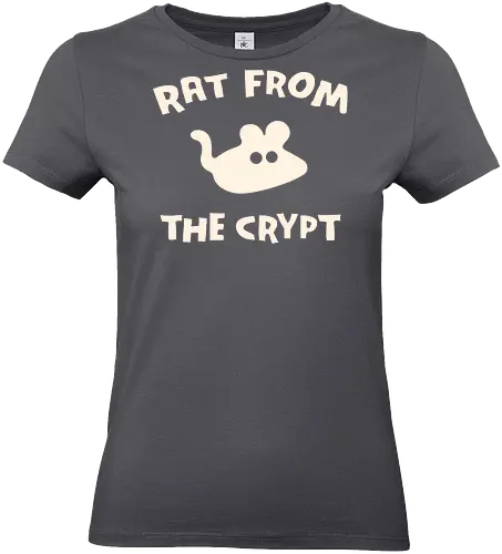 Rat From The Crypt - horror, halloween, creepy, scary, rat, maouse, animals, pets, spooky, retro, punk, funny, dark humor, cute - Standard T-Shirt (Women)