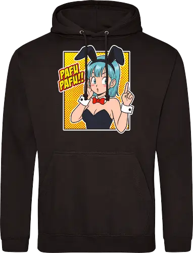 The Capsule Bunny - Bulma bunny shirt, retro Dragon Ball graphic tee, anime bunny girl apparel, Pafu Pafu merch, vintage 90s anime streetwear, pop art manga clothing, classic shonen waifu, aesthetic otaku fashion, Japanese pop culture tee, nostalgic anime humor shirt - Standard Hoodie