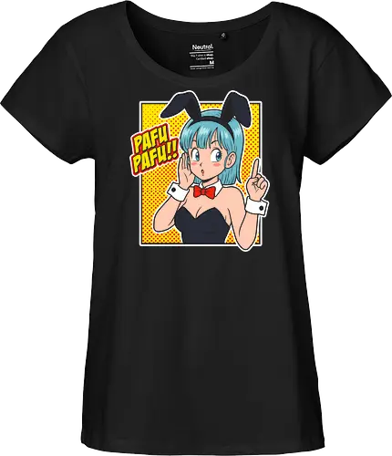 The Capsule Bunny - Bulma bunny shirt, retro Dragon Ball graphic tee, anime bunny girl apparel, Pafu Pafu merch, vintage 90s anime streetwear, pop art manga clothing, classic shonen waifu, aesthetic otaku fashion, Japanese pop culture tee, nostalgic anime humor shirt - Fairtrade Girl Shirt