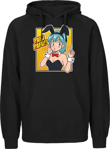 The Capsule Bunny - Bulma bunny shirt, retro Dragon Ball graphic tee, anime bunny girl apparel, Pafu Pafu merch, vintage 90s anime streetwear, pop art manga clothing, classic shonen waifu, aesthetic otaku fashion, Japanese pop culture tee, nostalgic anime humor shirt - Fairtrade Hoodie