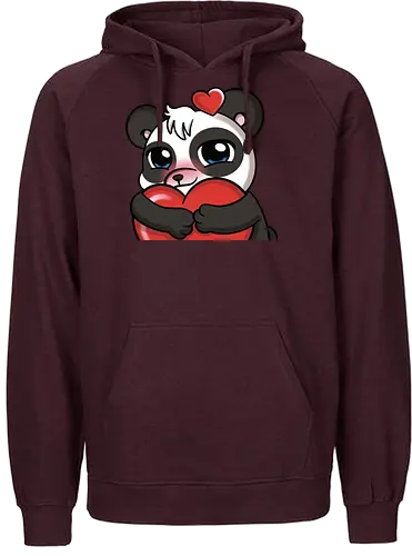 PandaAmanda - Love - pandalove, panda, love - Fairtrade Hoodie