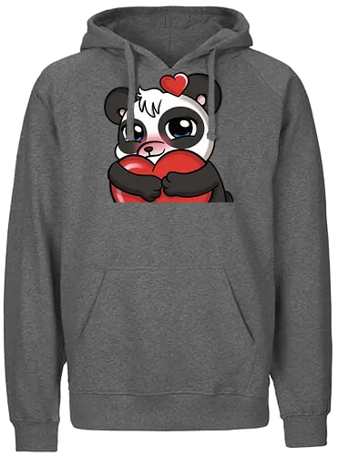 PandaAmanda - Love - pandalove, panda, love - Fairtrade Hoodie