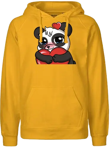 PandaAmanda - Love - pandalove, panda, love - Fairtrade Hoodie
