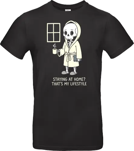 Cozy Introvert: The Homebody Lifestyle - introvert graphic tee, funny homebody shirt, cozy aesthetic apparel, lazy day clothing, reading book design, cute ghost merch, coffee lover streetwear, minimalist quote shirt, relatable lifestyle tee, pastel comfy fashion - Standard T-Shirt