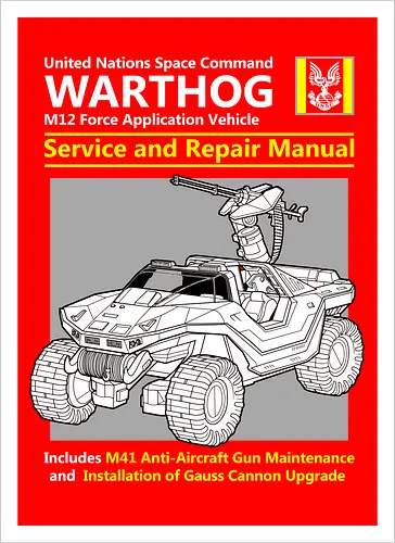 Futuristisches Militärfahrzeug - Technisches Handbuch - futuristisches Fahrzeug, Militärfahrzeug, Sci-Fi Kunst, Gaming Kunst, Geek Kunst, technisches Handbuch, Warthog M12, Halo Warthog, Halo game, Halo art, Halo fan art, Warthog vehicle, military vehicle art, sci fi vehicle, sci fi gaming, gamer art, geek art, retro gaming, videogame art, military manual, repair manual art, technical drawing, futuristic vehicle, Gauss Cannon, M41 gun, sci fi military, Reparaturhandbuch, Militär Design, Sci-Fi Gaming, Retro Gaming, Zukunftsmaschine, Raumfahrzeug, Gamer Design, Ingenieurkunst, Industrie Design - Artprint