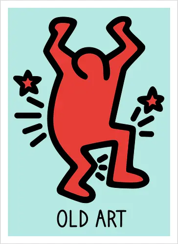 Hurting - Haring, Eighties, Paiting, Graffiti - Artprint